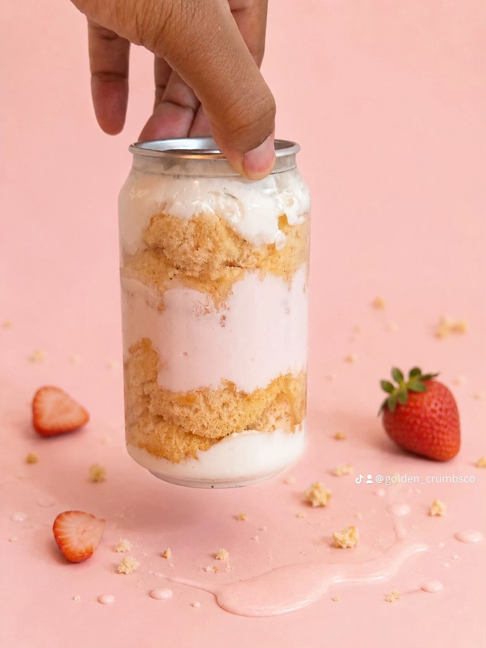 Strawberry Shortcake dessert jars